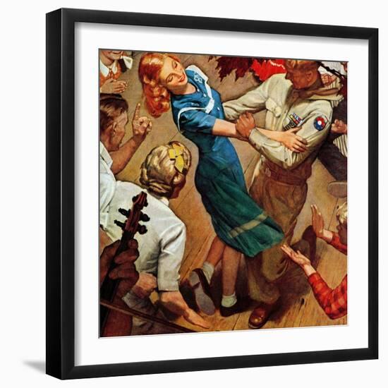 "Barn dance," November 25, 1944-Mead Schaeffer-Framed Giclee Print
