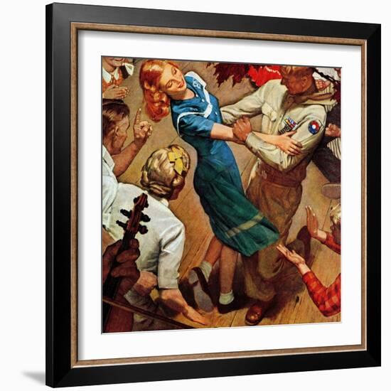 "Barn dance," November 25, 1944-Mead Schaeffer-Framed Giclee Print