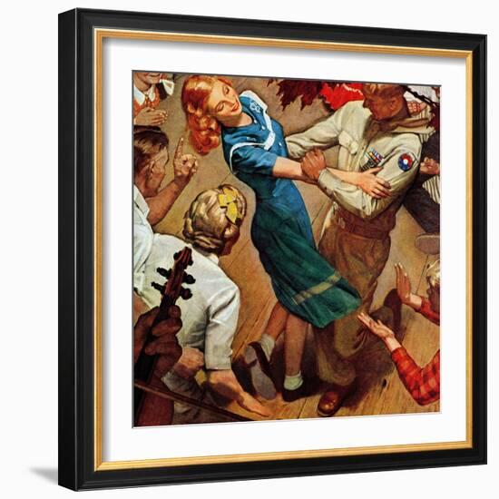 "Barn dance," November 25, 1944-Mead Schaeffer-Framed Giclee Print