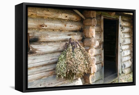 Barn Exterior, Varska, Estonia, Baltic States-Nico Tondini-Framed Premier Image Canvas