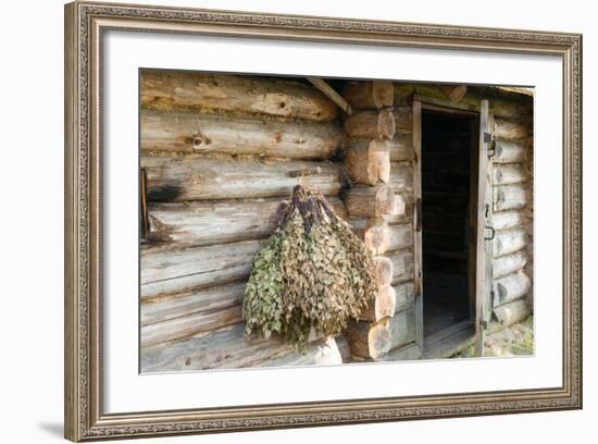 Barn Exterior, Varska, Estonia, Baltic States-Nico Tondini-Framed Photographic Print