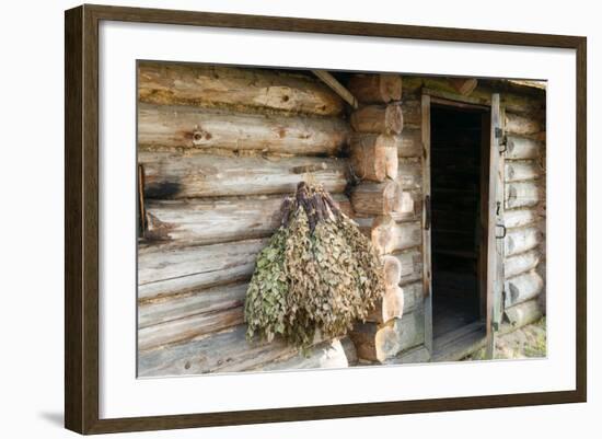 Barn Exterior, Varska, Estonia, Baltic States-Nico Tondini-Framed Photographic Print