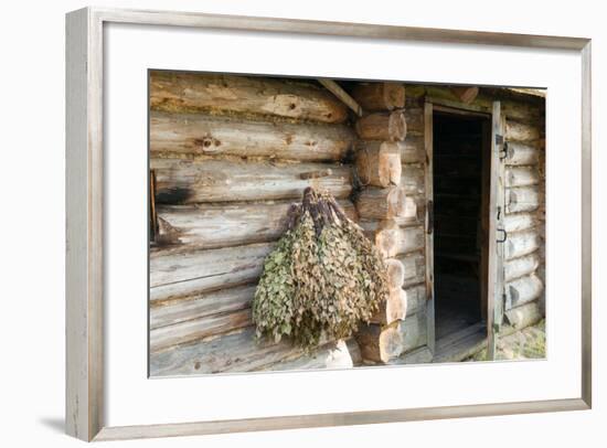 Barn Exterior, Varska, Estonia, Baltic States-Nico Tondini-Framed Photographic Print