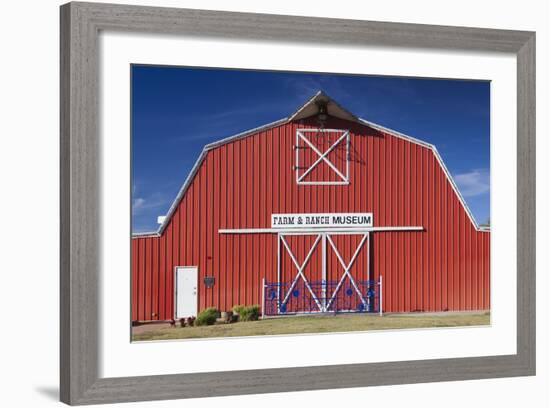 Barn, Farm and Ranch Museum, Elk City, Oklahoma, USA-Walter Bibikow-Framed Photographic Print