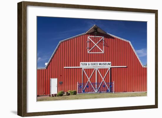 Barn, Farm and Ranch Museum, Elk City, Oklahoma, USA-Walter Bibikow-Framed Photographic Print