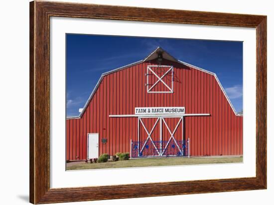 Barn, Farm and Ranch Museum, Elk City, Oklahoma, USA-Walter Bibikow-Framed Photographic Print