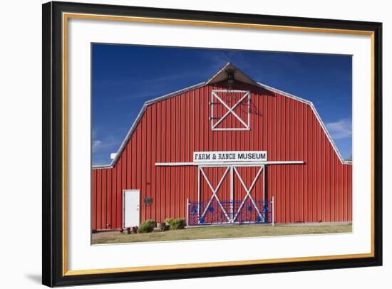 Barn, Farm and Ranch Museum, Elk City, Oklahoma, USA-Walter Bibikow-Framed Photographic Print