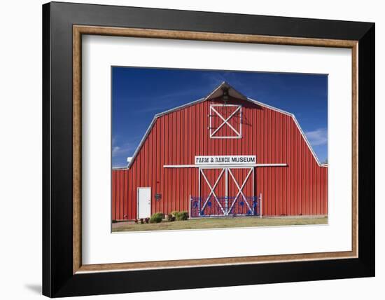 Barn, Farm and Ranch Museum, Elk City, Oklahoma, USA-Walter Bibikow-Framed Photographic Print