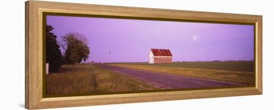 Barn in a Field, Illinois, USA-null-Framed Premier Image Canvas