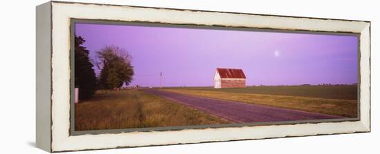 Barn in a Field, Illinois, USA-null-Framed Premier Image Canvas