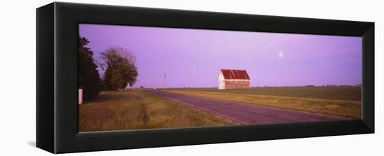 Barn in a Field, Illinois, USA-null-Framed Premier Image Canvas