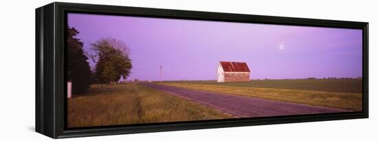 Barn in a Field, Illinois, USA-null-Framed Premier Image Canvas