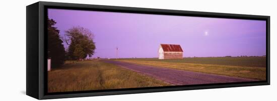 Barn in a Field, Illinois, USA-null-Framed Premier Image Canvas