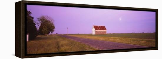 Barn in a Field, Illinois, USA-null-Framed Premier Image Canvas