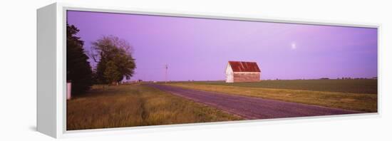 Barn in a Field, Illinois, USA-null-Framed Premier Image Canvas
