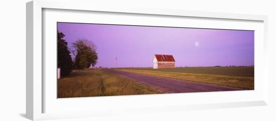Barn in a Field, Illinois, USA-null-Framed Photographic Print