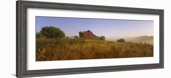 Barn in a Field, Iowa County, Wisconsin, USA--Framed Photographic Print