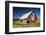 Barn in a field, Palouse, Moscow, Idaho, USA-Panoramic Images-Framed Photographic Print