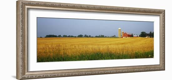 Barn in a field, Wisconsin, USA-null-Framed Photographic Print