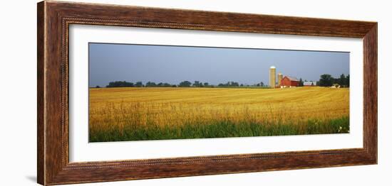 Barn in a field, Wisconsin, USA-null-Framed Photographic Print