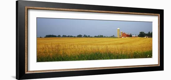 Barn in a field, Wisconsin, USA-null-Framed Photographic Print