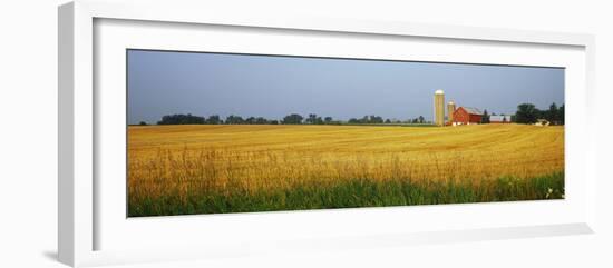 Barn in a field, Wisconsin, USA-null-Framed Photographic Print