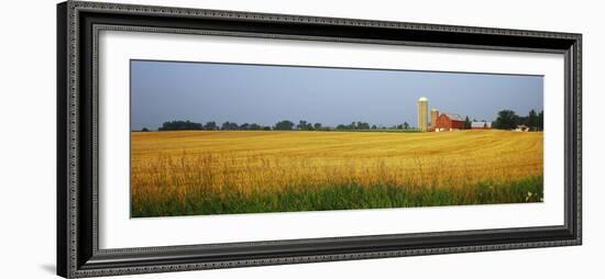 Barn in a field, Wisconsin, USA-null-Framed Photographic Print