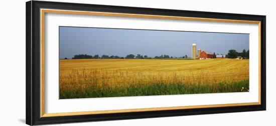 Barn in a field, Wisconsin, USA-null-Framed Photographic Print