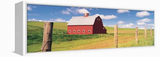Barn in a Field-null-Framed Premier Image Canvas