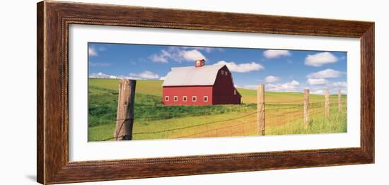 Barn in a Field-null-Framed Photographic Print