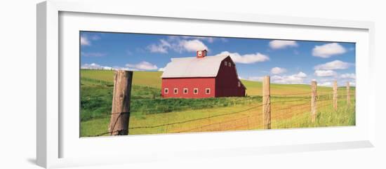 Barn in a Field-null-Framed Photographic Print