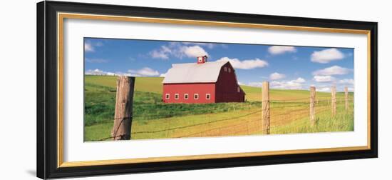 Barn in a Field-null-Framed Photographic Print