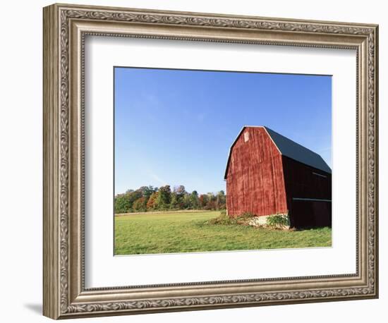 Barn in a field-Scott Barrow-Framed Photographic Print