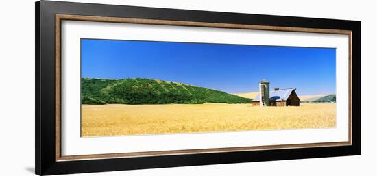 Barn in a Wheat Field, Washington State, USA-null-Framed Photographic Print