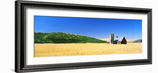 Barn in a Wheat Field, Washington State, USA-null-Framed Photographic Print