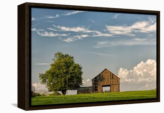 Barn in afternoon light, Kentucky-Adam Jones-Framed Premier Image Canvas