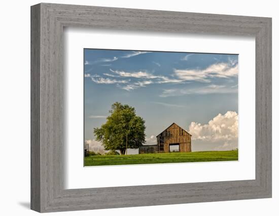 Barn in afternoon light, Kentucky-Adam Jones-Framed Photographic Print