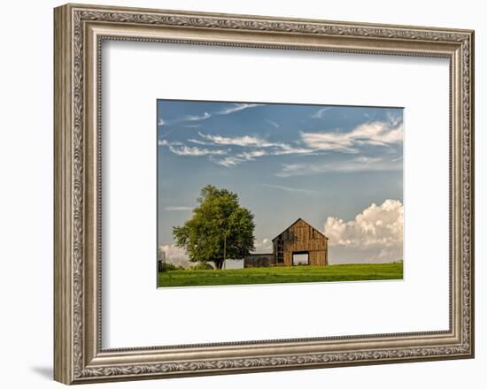 Barn in afternoon light, Kentucky-Adam Jones-Framed Photographic Print