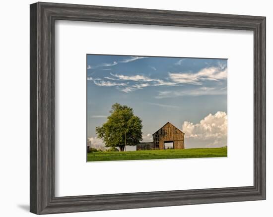 Barn in afternoon light, Kentucky-Adam Jones-Framed Photographic Print