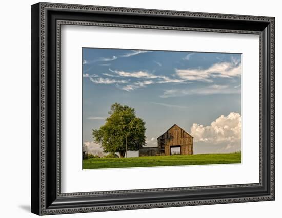 Barn in afternoon light, Kentucky-Adam Jones-Framed Photographic Print
