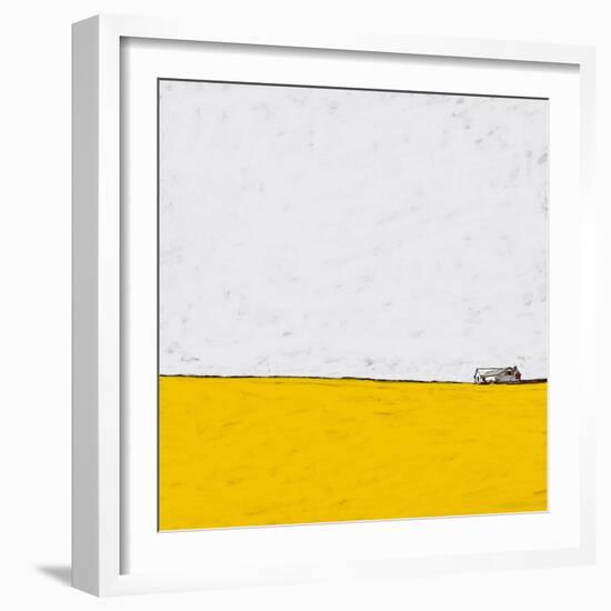 Barn in the Distance-Ynon Mabat-Framed Art Print