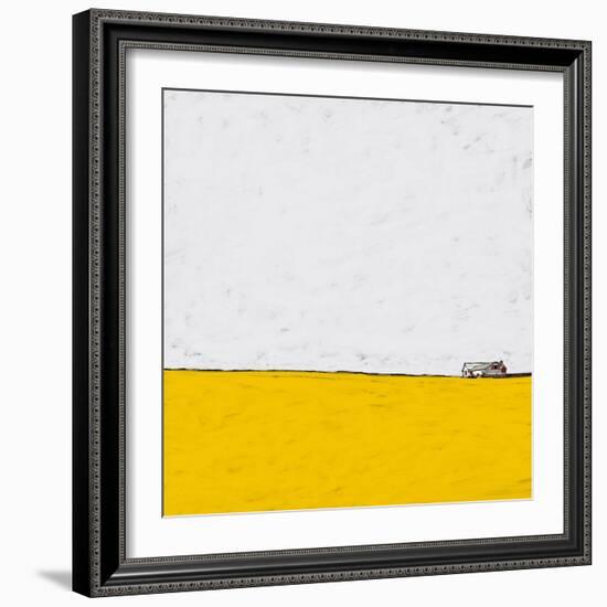 Barn in the Distance-Ynon Mabat-Framed Art Print