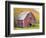 Barn in Vermont's Green Mountains, Hancock, Vermont, USA-Jerry & Marcy Monkman-Framed Photographic Print