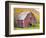 Barn in Vermont's Green Mountains, Hancock, Vermont, USA-Jerry & Marcy Monkman-Framed Photographic Print