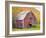 Barn in Vermont's Green Mountains, Hancock, Vermont, USA-Jerry & Marcy Monkman-Framed Photographic Print