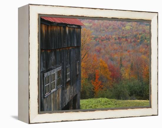 Barn Near Lush Hill, North Landgrove, Green Mountains, Vermont, USA-Scott T. Smith-Framed Premier Image Canvas