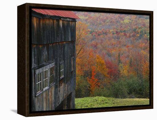 Barn Near Lush Hill, North Landgrove, Green Mountains, Vermont, USA-Scott T. Smith-Framed Premier Image Canvas