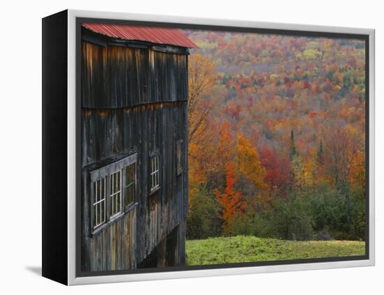Barn Near Lush Hill, North Landgrove, Green Mountains, Vermont, USA-Scott T. Smith-Framed Premier Image Canvas