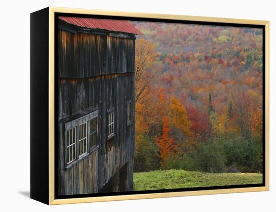 Barn Near Lush Hill, North Landgrove, Green Mountains, Vermont, USA-Scott T. Smith-Framed Premier Image Canvas