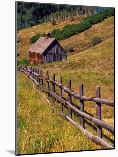 Barn on Last Dollar Road near Telluride, Colorado, USA-Julie Eggers-Mounted Photographic Print